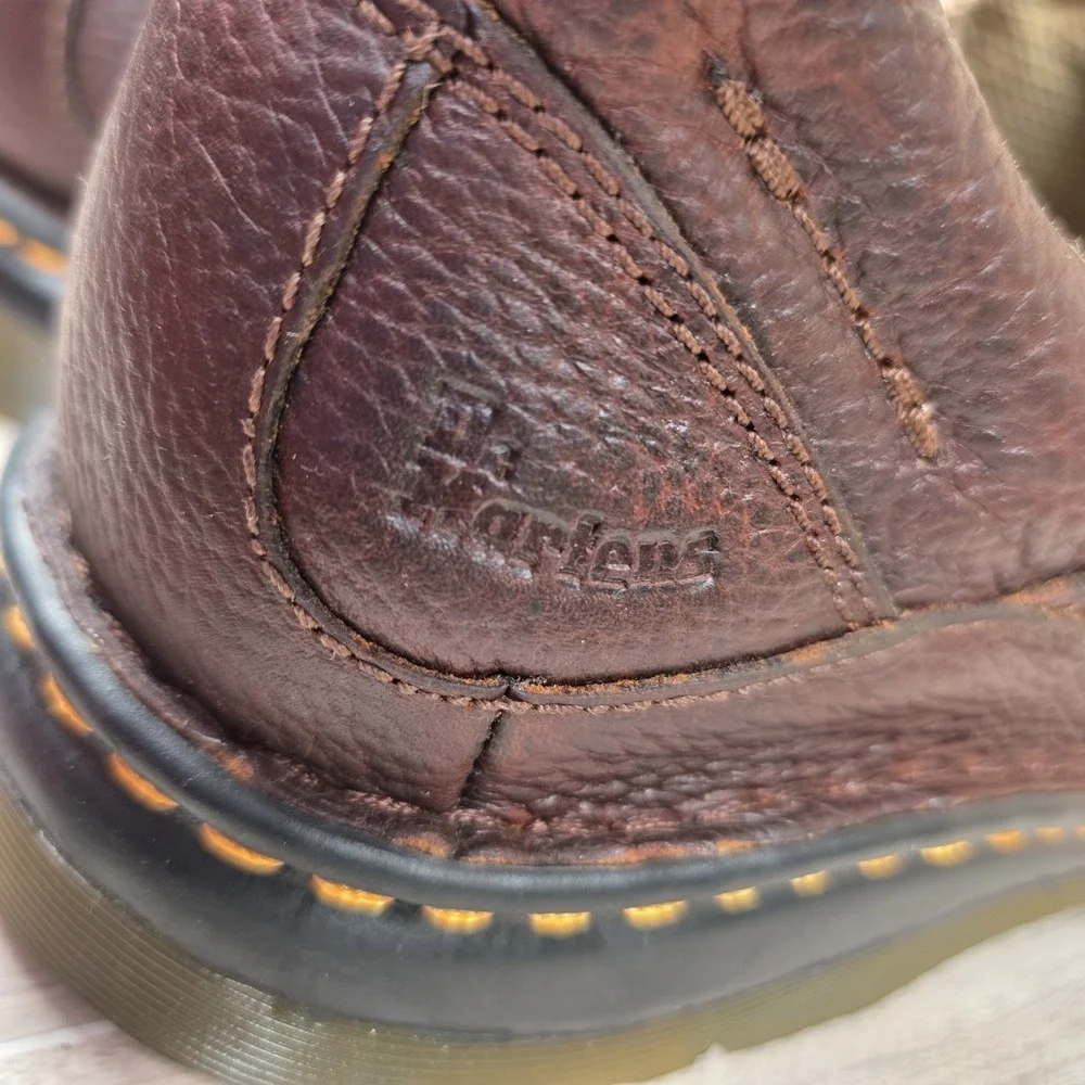 Dr Martens Mens Orson Loafers Size 12M Brown Leather Slip On Lug Sole Shoes NEW